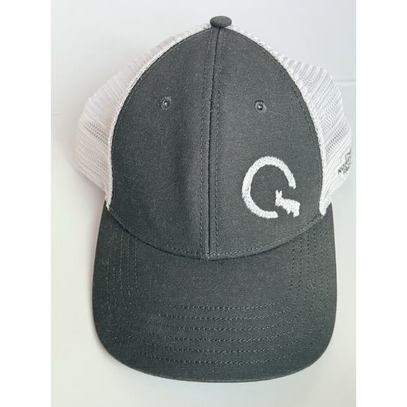 The North Face Other - The North Face Mesh Trucker Snapback Hat Outdoors Embroidered Gray White EUC‎